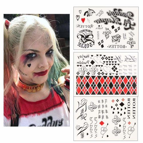 Harley Quinn Temporary Tattoos – The Beautube
